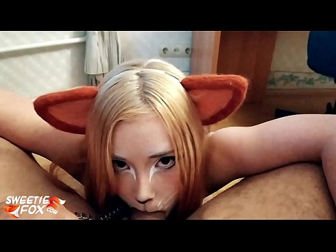 ❤️ Kitsune swallow dick agus cum ina bhéal ️❌  Físeán gnéis  linn ❌️❤